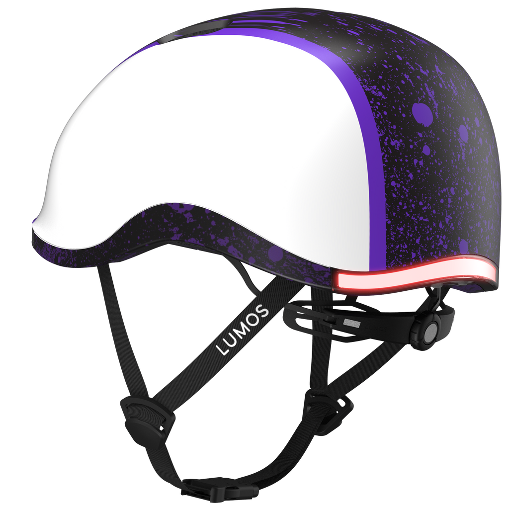 Lumos Nyxel Kids Bike Helmet - Lumos Helmet US - Purple Overspray